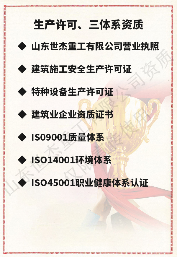 生产许可、三体系资质